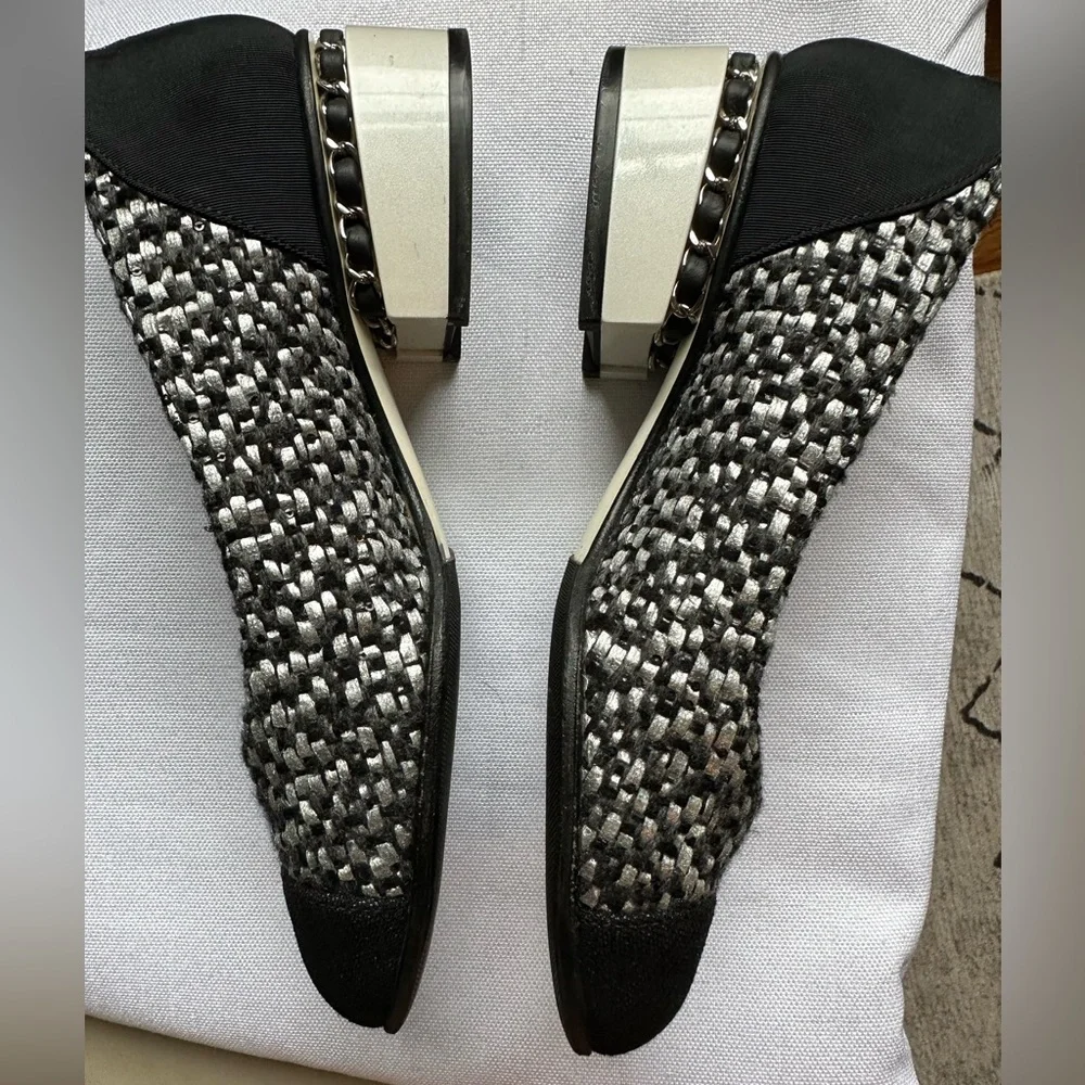 Chanel tweed block heel pumps - Picture 13 of 14